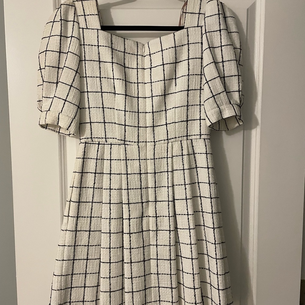 Gal Meets Glam Windowpane Shirtdress